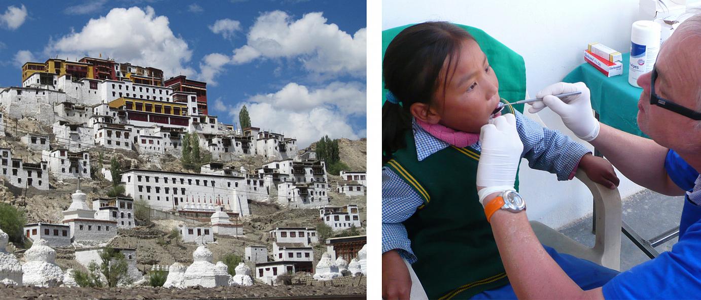 Sanitär Wahl unterstützt zahnärztliche Versorgung im Himalaya für die 